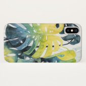 Waterverf zonnepalmbladeren Case-Mate iPhone case (Achterkant (horizontaal))