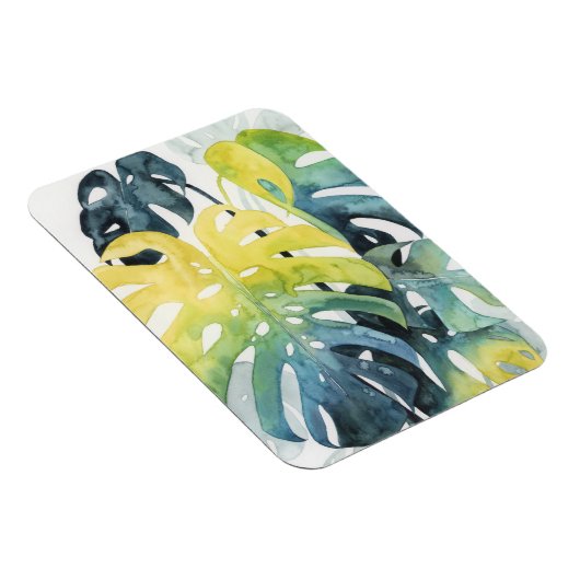 Waterverf zonnepalmbladeren magneet (Rechterzijde)