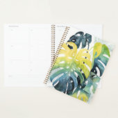 Waterverf zonnepalmbladeren planner (Display)