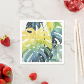 Waterverf zonnepalmbladeren servet (Insitu)