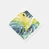 Waterverf zonnepalmbladeren servet (Hoek)