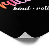 Waterverf Zonnepraktijkkundigen Hart Word Cloud Poster (Hoek)