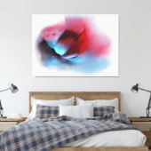 Waterverf Zonneschilderingen natuurlijke bergvogel Canvas Afdruk (Insitu (Slaapkamer))