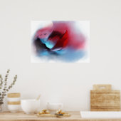 Waterverf Zonneschilderingen natuurlijke bergvogel Poster (Keuken)