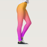 Waterverf Zonnevaste Sinaasappel aan Roze gradiënt Leggings<br><div class="desc">Verbluffende leggings met een mystiek oranje tot roze vormgeving. Ideaal voor het nemen van een zonsopgang of zonsondergang,  concerten en festivals,  het werken uit of het dagelijks plezier draag.</div>