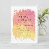 Waterverf Zonnevaste Vrijgezellenfeest uitnodigen Kaart (Staand voorkant)