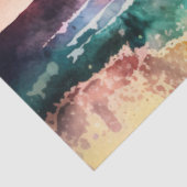 Waterverf Zonsondergang Serie Ontwerp 12 Tissuepapier (Detail)