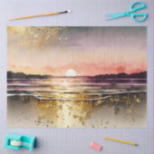 Waterverf Zonsondergang Serie Ontwerp 14 Tissuepapier (Craft)