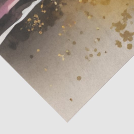 Waterverf Zonsondergang Serie Ontwerp 14 Tissuepapier (Detail)