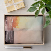 Waterverf Zonsondergang Serie Ontwerp 5 Tissuepapier (Geschenk)