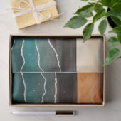 Waterverf Zonsondergang Serie Ontwerp 6 Tissuepapier (Geschenk)