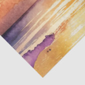 Waterverf Zonsondergang Serie Ontwerp 8 Tissuepapier (Detail)