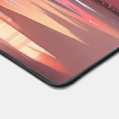 Waterverf zonsondergangen over zandstranden bureaumat (Hoek)