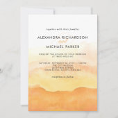 Waterverf zonsopgang | huwelijksuitnodiging kaart (Voorkant)