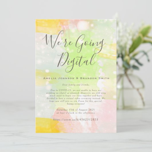 Waterverf Zoom Weddenschap Kaart (Staand voorkant)