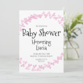 Waterverf Zorgvuldig Baby shower Kaart (Staand voorkant)