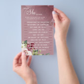 Waterverf Zou ze liever een douchespelkaart hebben Flyer (Hand)