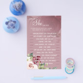 Waterverf Zou ze liever een douchespelkaart hebben Flyer (Enkel)