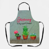 Waterverf - Zuidwest-bloeiende Cactus Rustic Schort (Voorkant)