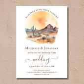 Waterverf zuidwestelijke woestijn alles in één bru kaart