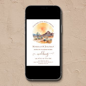 Waterverf zuidwestelijke woestijn alles in één bru kaart