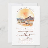 Waterverf Zuidwestelijke Woestijn en Cactus Bruilo Kaart (Voorkant)