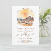 Waterverf Zuidwestelijke Woestijn en Cactus Bruilo Kaart (Staand voorkant)