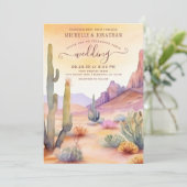 Waterverf Zuidwestelijke Woestijn en Cactus Bruilo Kaart (Staand voorkant)