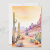 Waterverf Zuidwestelijke Woestijn en Cactus Bruilo Kaart (Achterkant)