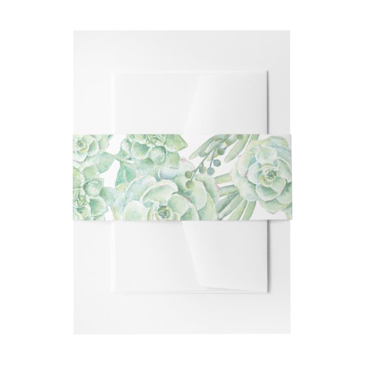 waterverf zuigbuikband uitnodigingen wikkel (Voorkant Voorbeeld)