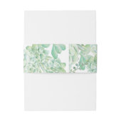 waterverf zuigbuikband uitnodigingen wikkel (Achterkant Voorbeeld)