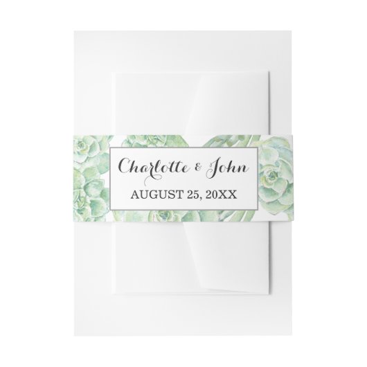 waterverf zuigbuikband uitnodigingen wikkel (Voorkant Voorbeeld)