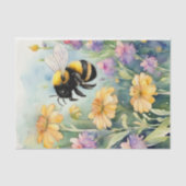 Waterverf Zuivel Koe met Bloemen Decoupage Tissuepapier (Voorkant)