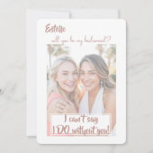 Waterverf, zult u mijn bruidsmeisje visitekaartje  aankondiging (Voorkant)