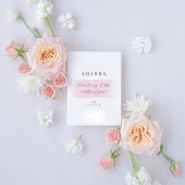 Waterverf, zult u mijn bruidsmeisje visitekaartje  kaart