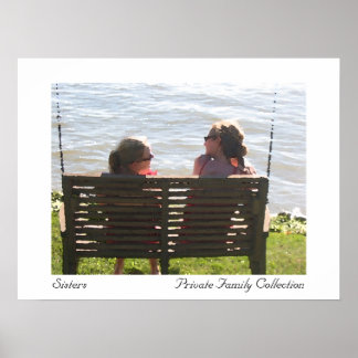 Waterverf zussen poster