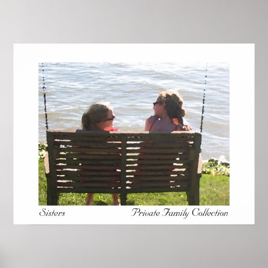 Waterverf zussen poster (Voorkant)