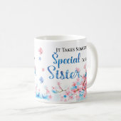 Waterverf zuster Birthday Gift Mok (Voorkant rechts)