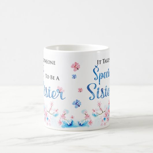 Waterverf zuster Birthday Gift Mok (Center)