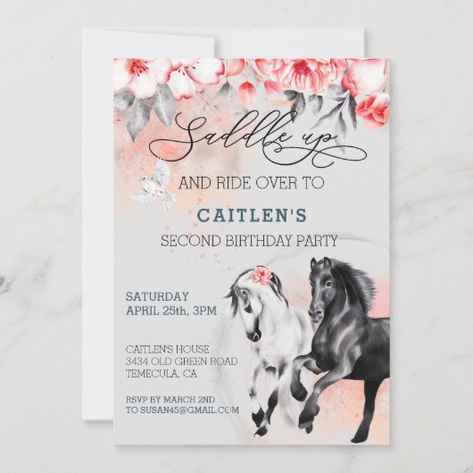 Waterverf zwaaien Rood zwart Kaart (Voorkant)