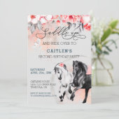 Waterverf zwaaien Rood zwart Kaart (Staand voorkant)