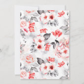 Waterverf zwaaien Rood zwart Kaart (Achterkant)