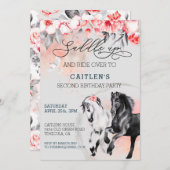 Waterverf zwaaien Rood zwart Kaart (Voorkant / Achterkant)