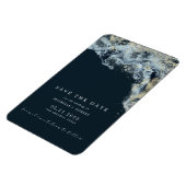 Waterverf zwaait gouden bruiloft met de date magne magneet (Linkerzijde)