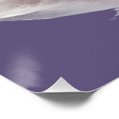 Waterverf zwaan met lavendelbloemen perfect poster (Hoek)