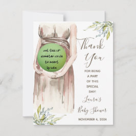 Waterverf Zwangere mam EOS Lip Balm Shower Favor Notitiekaartje