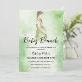 Waterverf Zwangere vrouw Kaart (Staand voorkant)