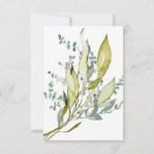 Waterverf Zwangere vrouwen Baby shower Kaart (Achterkant)