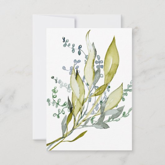 Waterverf Zwangere vrouwen Baby shower Kaart (Achterkant)