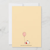 Waterverf Zwangerschap Aankondiging Peach Baby Boy (Achterkant)